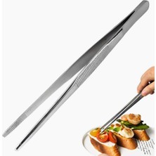 Mangal Maşa Cımbızı Paslanmaz Çelik Mangal Chef Maşası, Profesyonel Mutfak Cımbızı, Uzun Saplı Gıda