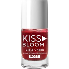 & Bloom Doğal Görünümlü Dudak ve Yanak Renklendirici & Cheek Rose 11 ml Rose