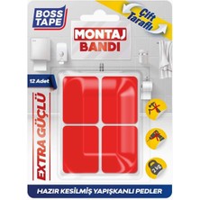 Hazır Kesilmiş 12 Adet Çift Taraflı Montaj Bandı