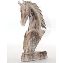 Ahşap At Büstü 30 cm