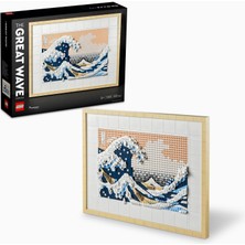 LEGO Art Hokusai Büyük Dalga 31208 – Sanatsever Yetişkinler Için Japon Tablosu Yapım Seti, Duvar Dek
