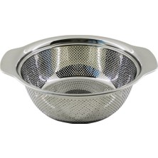 Feyza Design 27CM Metal Sepet Süzgeç, Kendinden Kulplu, Dayanıklı ve Pratik Kullanım