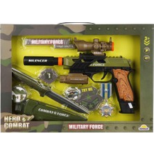 NW NessiWorld S00004308 Asker Silah Set Bıçak/silah Işık/ses 6pr