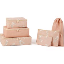 Ocean Home Textile 6'lı Deniz Kızı Çocuk Odası Bavul İçi Düzenleyici Seti Standart Malzeme ile