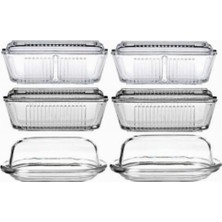 Basic Frigo 6lı Cam Kahvaltılık Tereyağlık Seti