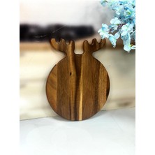 Feyza Design Şık ve Dayanıklı 25 cm Yuvarlak Kesme Tahtası, Mutfaklarınızın Vazgeçilmezi
