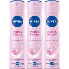 Kadın Sprey Deodorant Pearl&beauty, Ter ve Ter Kokusuna Karşı 48 Saat Anti-Perspirant Koruma 150ML x