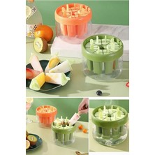 A1 Silikon Dondurma Kalıbı, 8 Hazneli, Kokteyl ve Meyve Dondurma Kalıbı