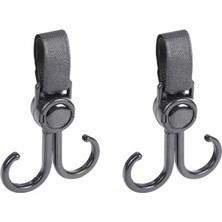 Buffer 2'li Bebek Arabası Motor Bisiklet Eşya Taşıma Aparatı Plastik Kanca