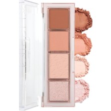 Yoğun Pigmentli Mat ve Işıltılı Tonlar Barındıran 4'lü Far Paleti Day Vibe Palette No:2 Bouncy