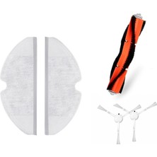 Dijitaldepodan Xiaomi Mijia 1c Vacuum Mop Set 2 Adet Fiber Mop Bezi 2 Adet Yan Fırça 1 Adet Ana Fırça
