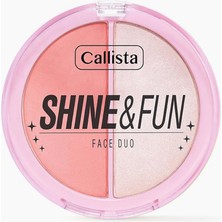 Shine & Fun Face Duo 110 Party Gang Allık & Aydınlatıcı Paleti