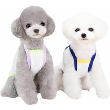 Bruch Desenli Köpek Kıyafeti Mavi S