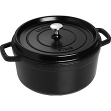 Staub La Cocotte Döküm Tencere, Siyah,24 cm