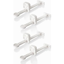 Ideal Baby 4 Adet Pencere Kilidi, Bebek Çocuk Güvenlik Ürünü, Ayarlanabilir Çocuk Emniyet Kilit