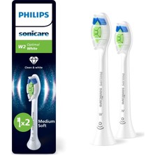 Sonicare Optimal White Yedek Diş Fırçası Başlığı, 7 Kat Daha Fazla Plak Temizliği, Orta Yumuşak Fırç