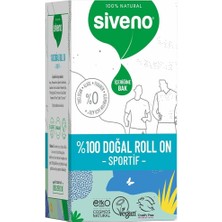 %100 Doğal Roll-On Sportif Sporcu Deodorant Ter Kokusu Önleyici Bitkisel Lekesiz Vegan 50 ml