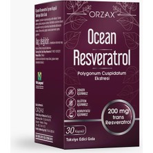 Ocean Resveratrol 200 Mg 30 Kapsül Polygonum Cuspidatum Ekstresi Türkiye Menşeli Takviye Edici Gıda