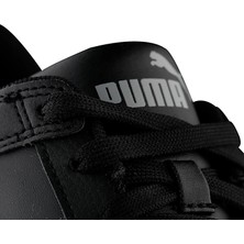 Puma Rebound Layup Low SL Jr Çocuk Spor Ayakkabı Siyah Nefes Alabilir Yapı ve Poliüretan Taban