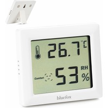 Dijital Oda Termometresi ve Nem Ölçer – LCD Ekranlı, Kompakt Higrometre, Iç Mekan Sıcaklık ve Nem Ta