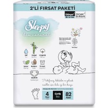 Bio Natural 2'li Fırsat Paketi Bebek Bezi 4 Numara Maxi 82 Adet Cırtlı Bez