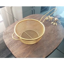 Feyza Design Paslanmaz Çelik 18 cm Pişirme, Cips ve Kızartma Sepeti