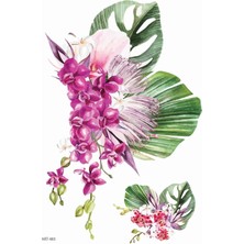 Hype Store Deve Tabanı, Çiçekler Geçici Dövme,geçici Tattoo,vücut Dövme,kol Bilek Dövme,boyun Dövme,sırt Dövme