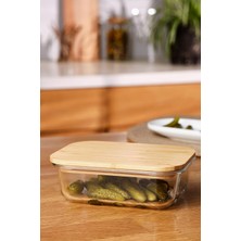 Emsan Naturel 640 ml Borosilikat Saklama Kabı