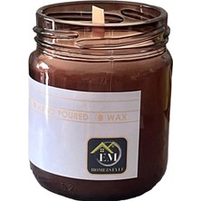 210 ml Paçuli&vanilya&kahve Kokulu Kavanoz Mum