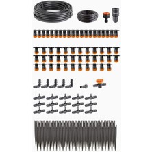 Buffer® 15 Metre Bahçe Dekorasyon Damlama Çim Sulama Sistemi Seti Hortum ve Ek Parçaları