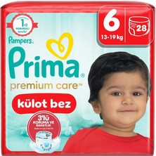 Külot Bebek Bezi Premium Care 6 Numara 28 Adet