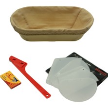 Feyza Design Oval Ekmek Yapım Seti, 25 Cm, Bezli, Evde Güzel Ekmekler Yapın