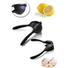 Feyza Design Döküm Limon Sıkacağı ve Sarımsak Ezici Seti, Şık ve Dayanıklı Tasarım
