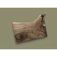 Feyza Design El Yapımı Ceviz Ağacı Dekoratif Sunum ve Kesme Tahtası