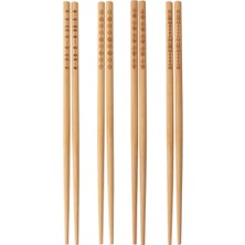 Antagen Trebent Yemek Çubuğu Çin Japon Yemek Çubuğu Bambu Chopstick 4 Adet x 1 Paket
