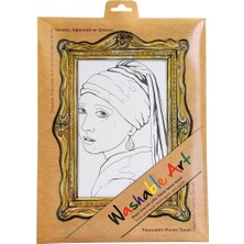 Hype Store Akademi Çocuk Funny Mat Washable Art Johannes Vermeer Girl With A Pearl Earring