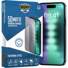 Hype Store Labs iPhone 15 ile Uyumlu 5d Matte Mat Ekran Koruyucu