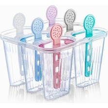 Hype Store Orret Home Çocuklar Için 6'lı Dondurma Kabı Seti, Renkli ve Eğlenceli Tasarım, Ev Yapımı Dondurma ve