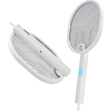 Hype Store Type-C Şarjlı Uv Işıklı Sinek Raketi 1200MAH 3000V Çıkış Katlanabilir Askılı Raket Sinek Öldürücü, A