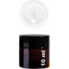Özgürce Mini Amber Cam Kavanoz Seti, 10 Ml, Sızdırmaz Kapaklı, Kozmetik ve Krem Saklama