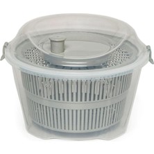 Sebze ve Salata Kurutucu 4.4 Litre Pratik Manuel Döner Mekanizmalı Su Filtresi