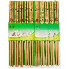 Bambu Organik Chopstick Yemek Çubuğu Haşi 10 Çift Uzak Doğu Japon Tip