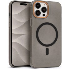 Fenza iPhone 13 Pro Uyumlu Magsafe Wireless Şarj Özellikli Mat Sert Arka Kapak Kılıf