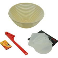 Feyza Design Yüzde 100 Paslanmaz Çelik Ekmek Yapım Seti, 22 Cm, Pratik ve Sağlıklı