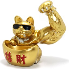 Polyester Şanslı Kedi Figürü Model 4