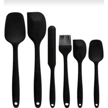 Feyza Design 6’lı Yanmaz Silikon Mutfak Seti – Yumurta, Kaşık, Bıçak ve Spatula