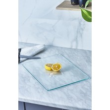 Feyza Design Şık Cam Kesme Tahtası, Dayanıklı ve Pratik Mutfak Gereci