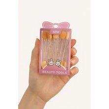 Özgürce 10'lu Parlak Saplı Çift Taraflı Göz Farı Aplikatörü Makyaj Seti