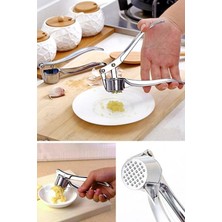 Feyza Design Dayanıklı Çelik Sarımsak Ezici, Kolay ve Hızlı Kullanım Sağlar