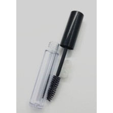 Özgürce Şeffaf 3ml Maskara Şişesi, Siyah Kapak, Sızdırmaz Fırçalı Tasarım